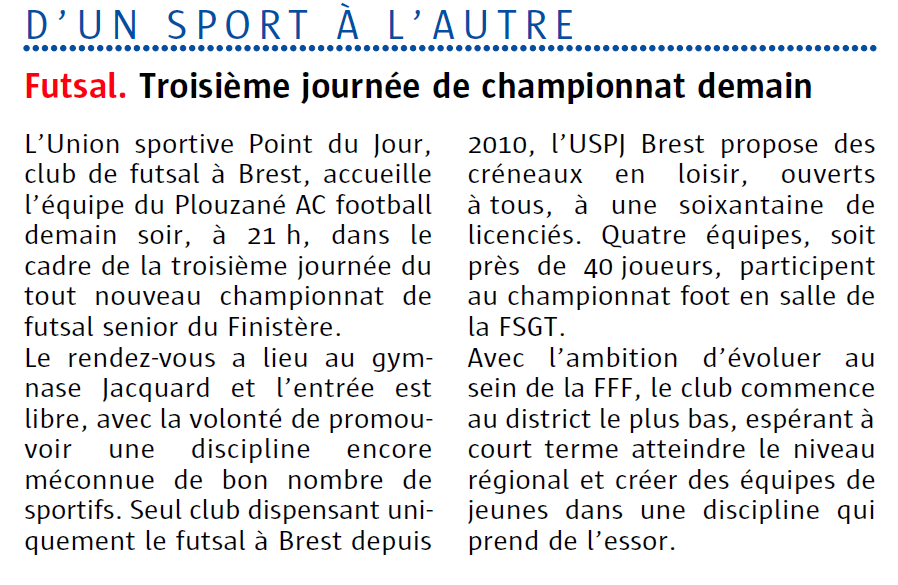 Article de presse